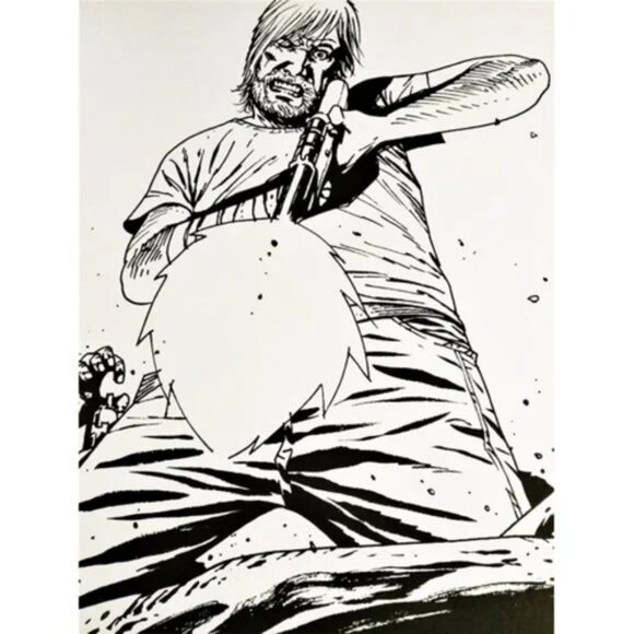 Walking Dead 2 Adult Coloring Books Rick Grimes Michonne Walkers Art AMC NEW - Picture 9 of 12